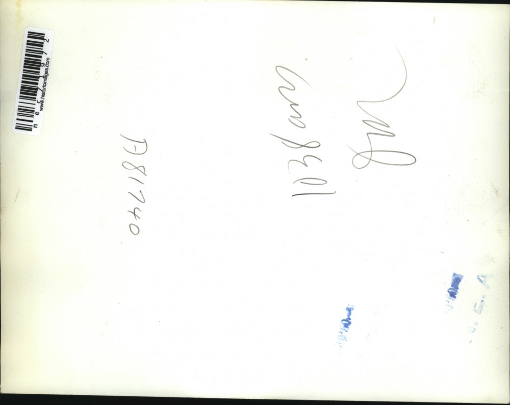 Press Photo Police Chief Shibla with Mrs. Edward Alphonse & Children