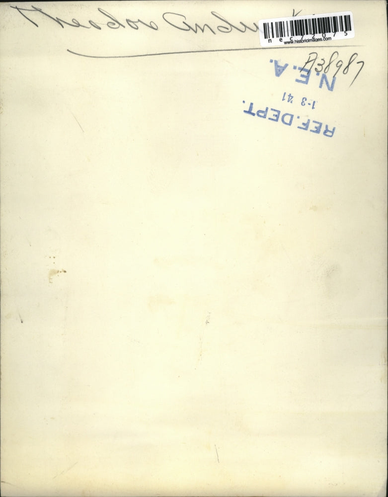 1941 Press Photo Mr Theodore Andrews