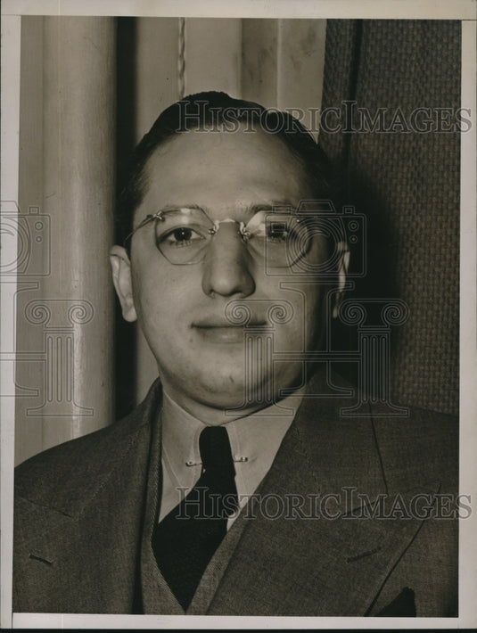 1940 Press Photo Morrie Elis NY Budget expert