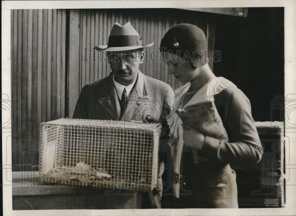 1931 Press Photo Dr & Mrs William Mann, dir of Natl zoo in DC