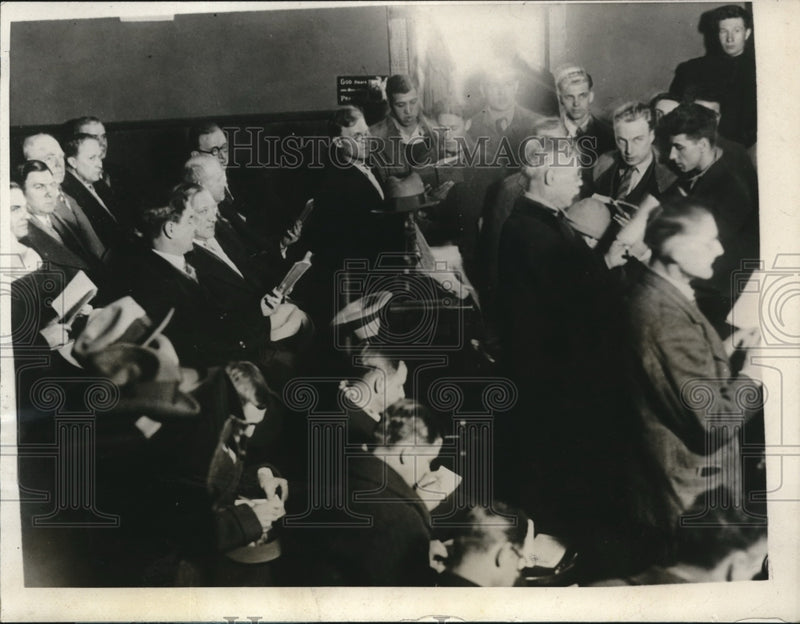 Load image into Gallery viewer, 1928 Press Photo Striking coal miners of Rossiter Pa at a church - nec72260
