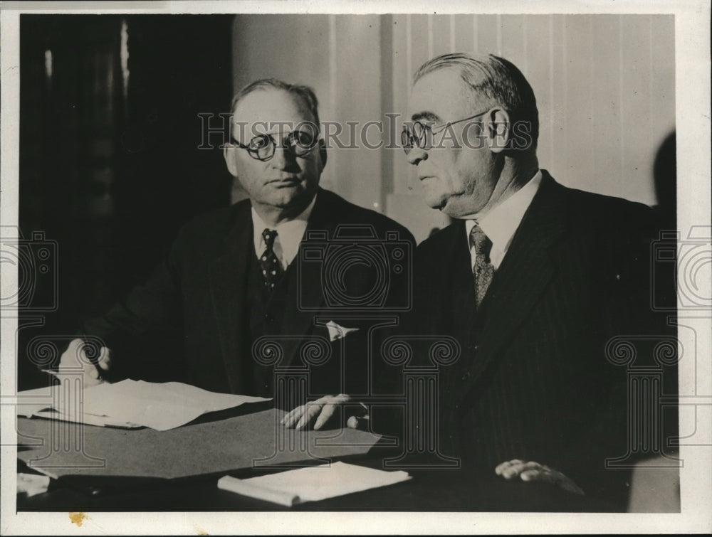 1931 Press Photo Asa Keys at bribery trial before Edward White in Calif