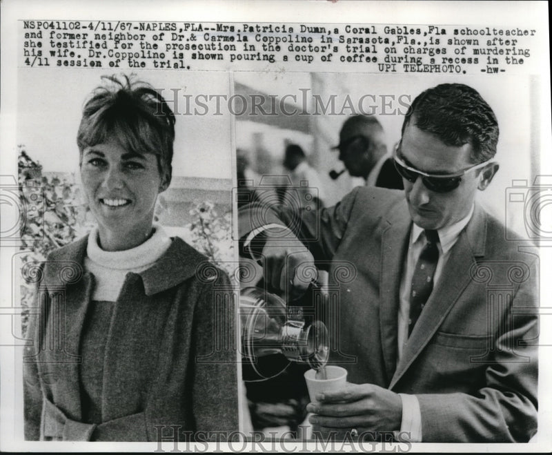 Load image into Gallery viewer, 1967 Press Photo naoples, Fla. Mrs Pat Duan teacher &amp; witness at a trial
