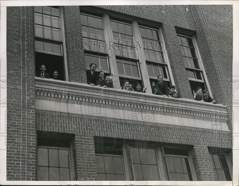 1934 Press Photo Thomas Jefferson HS student strike in NYC