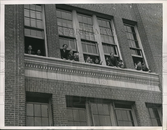 1934 Press Photo Thomas Jefferson HS student strike in NYC