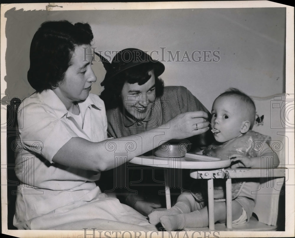 1950 Press Photo St Anns Infant home in Cleveland, Ohio