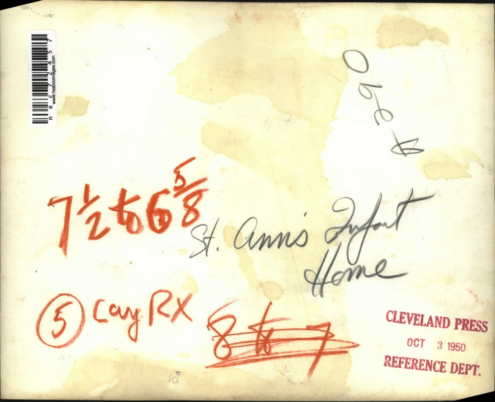 1950 Press Photo St Anns Infant home in Cleveland, Ohio