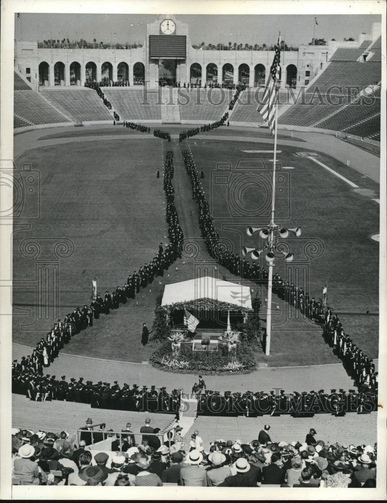 1939 Press Photo Baccalaureate service at Univ of So Calif