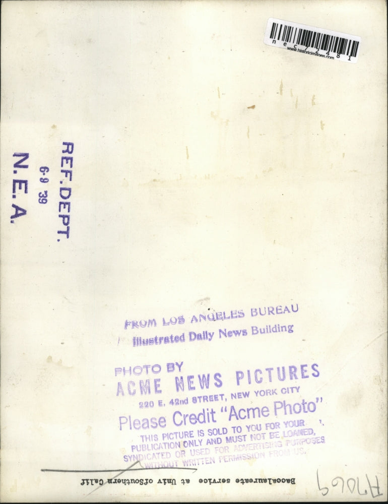 1939 Press Photo Baccalaureate service at Univ of So Calif