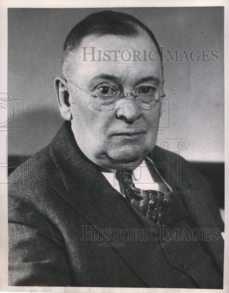 1950 Press Photo Cleveland, Ohio AEM Berenger witness in race wire case- Historic Images