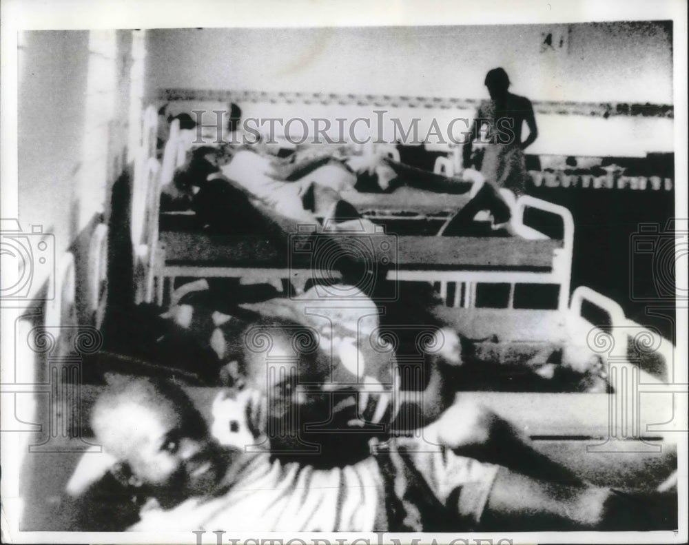 1970 Press Photo Biafran refugee children at a camp in Libreville, Gabon