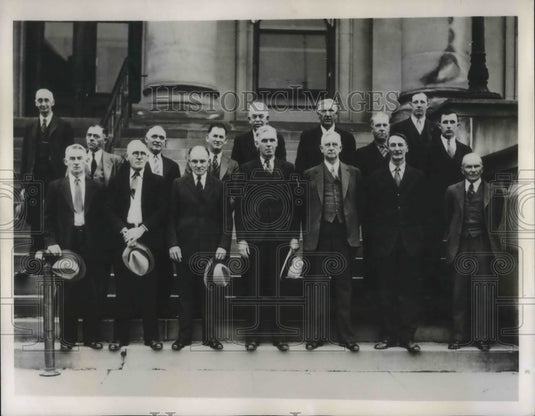 1936 Press Photo Jury at Al Molckmann murder trial in NY, victim H Glenn age 9
