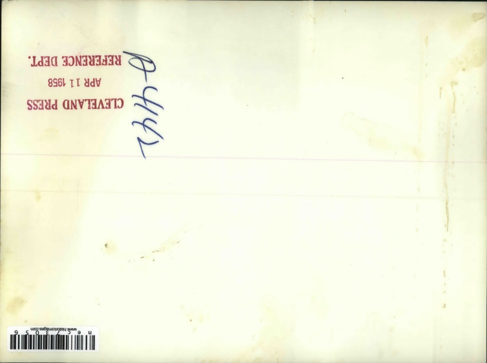 1958 Press Photo E Hartford, Conn Nick Tamore at his furniture Co in the snow