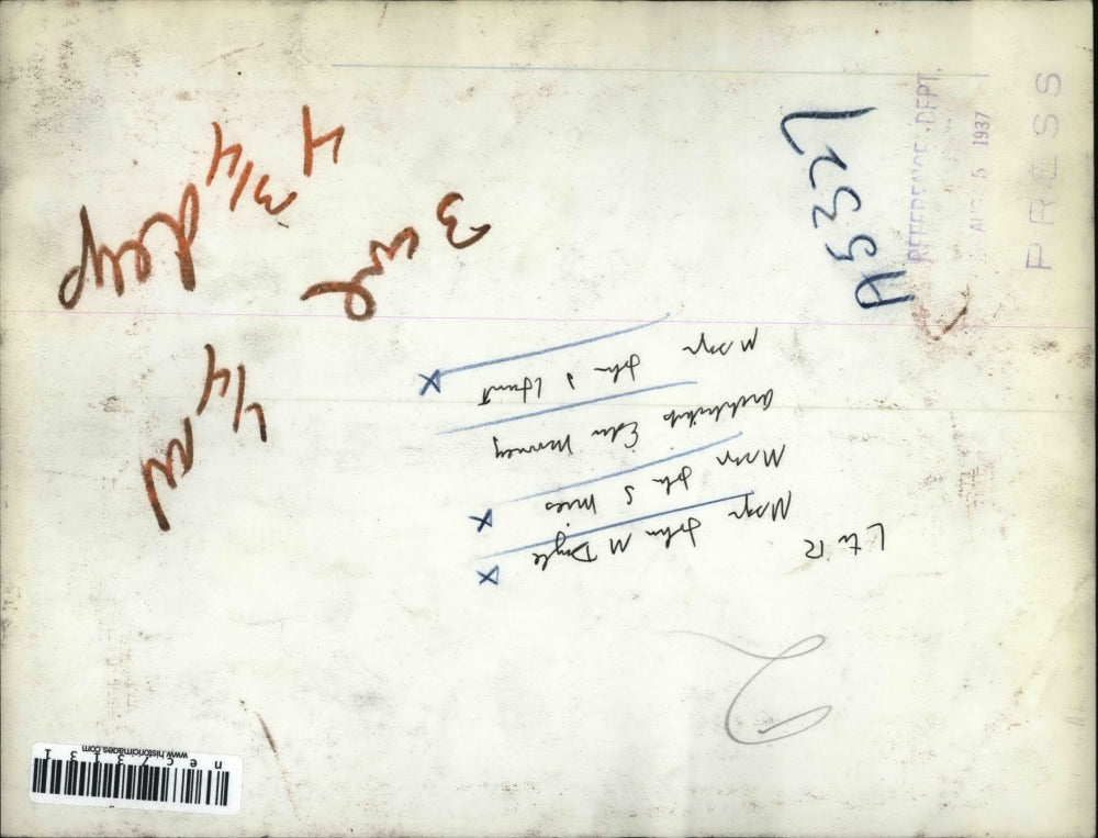 1937 Press Photo Msgr. John Doyle, Msgr. John Miles, Archbishop Edward Mooney