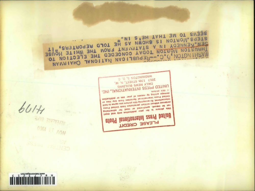 1960 Press Photo DC Republican Natl chairman Thurston Morton