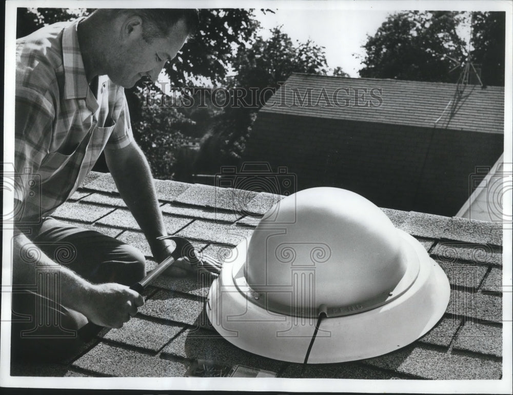 1969 Press Photo New dome style TV antenna for homes- Historic Images
