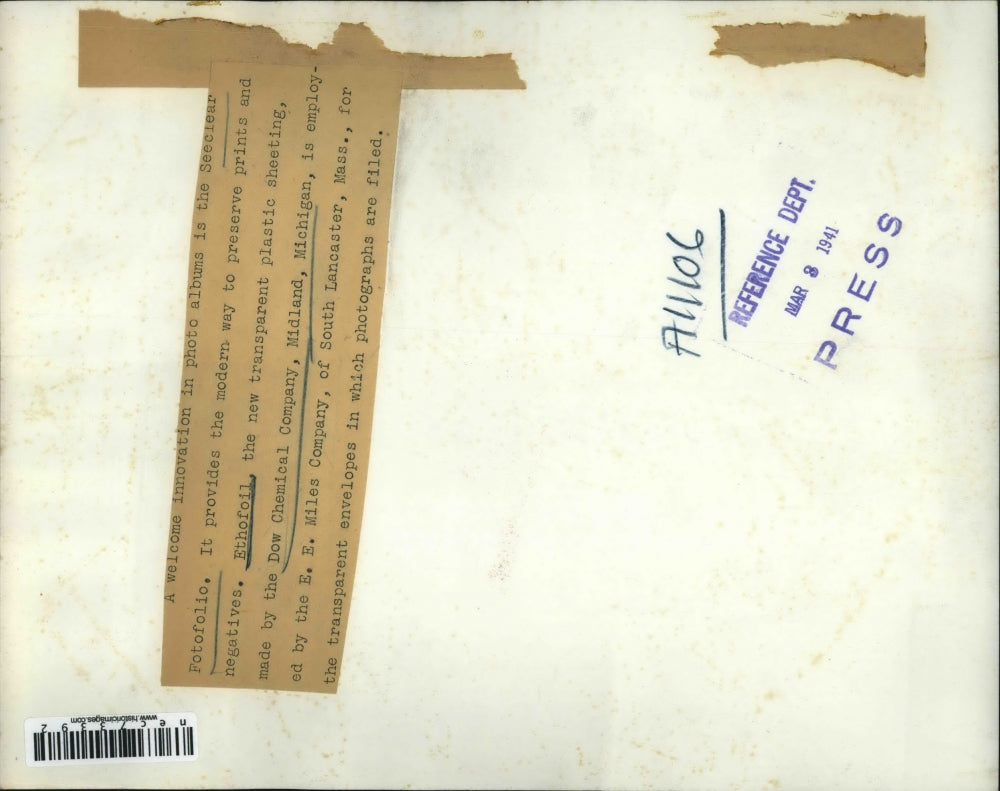 1941 Press Photo Seeclear portfolio by Dow Chemical Company for photos