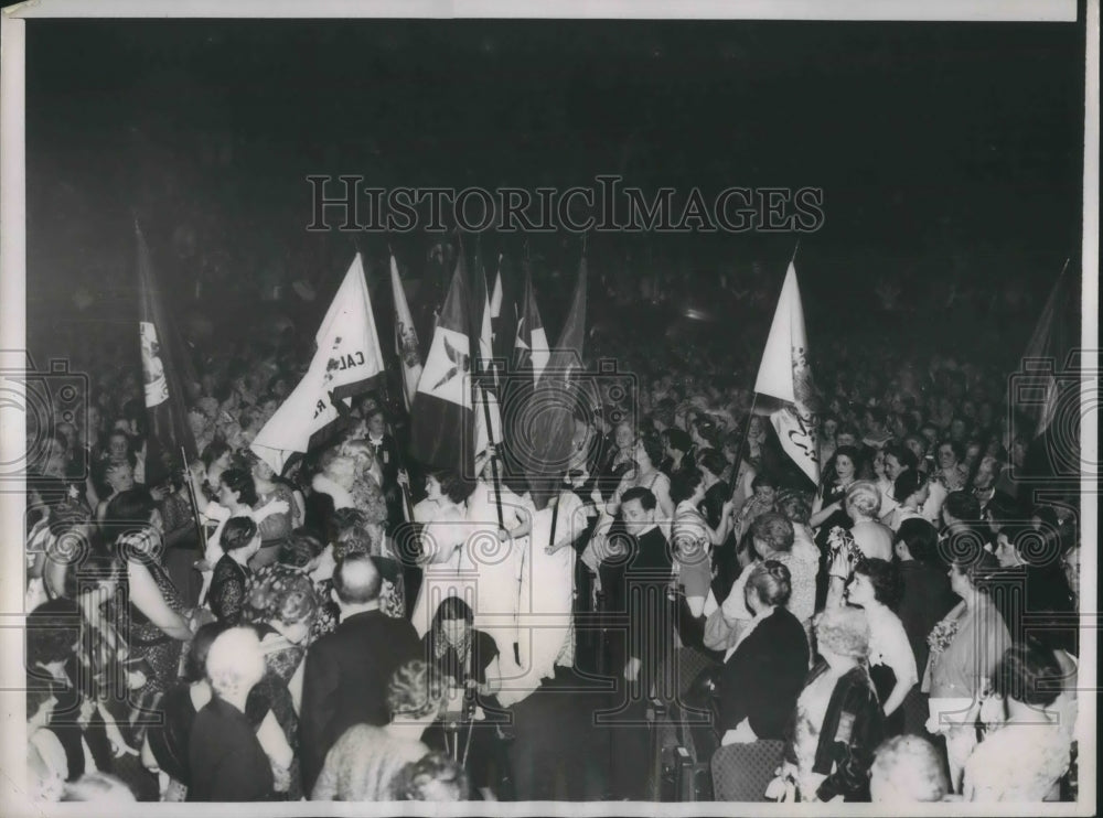 1937 Press Photo March of Flags Opens 46th Congress in Capital- Historic Images