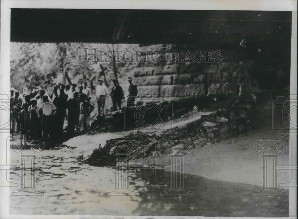 1934 Press Photo Indianapolis, Ind scene where boys body found tortured