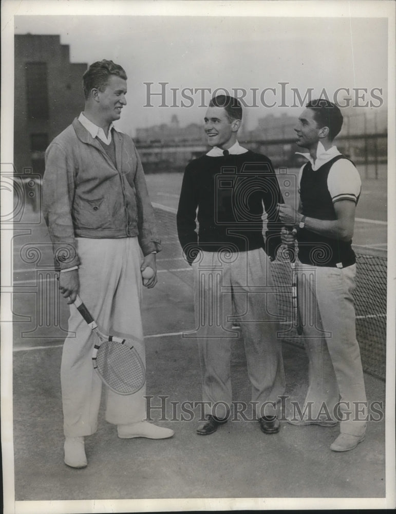 1932 Press Photo US Olympians Grant McDougall,Bill Darr & Dan Dean