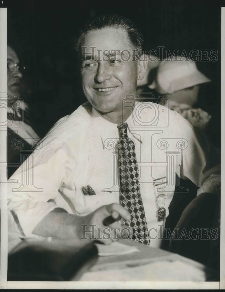 1937 Press Photo CF McDonough of Cooks Union, Calif