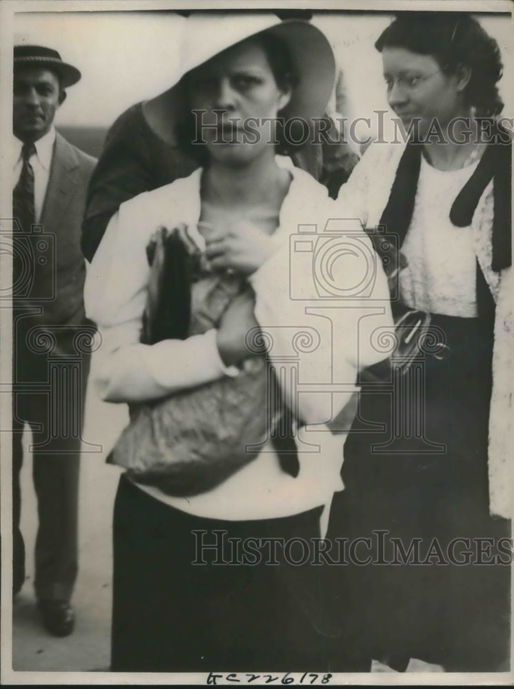 1933 Press Photo Mrs LR Gilbert indicted in kidnap plot at Kansas City, Mo
