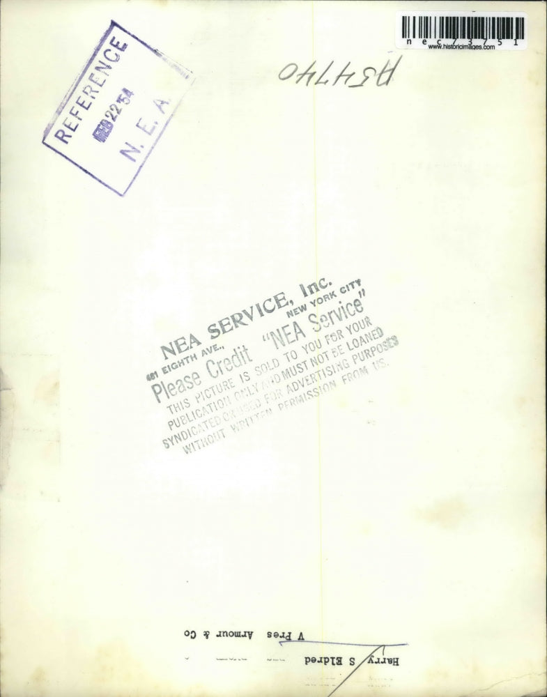 1954 Press Photo Harry S Eldred VP of Armour & Co