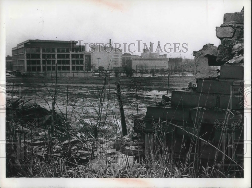 1973 Press Photo CWRU campus at Univ Circle Research center in Cleveland