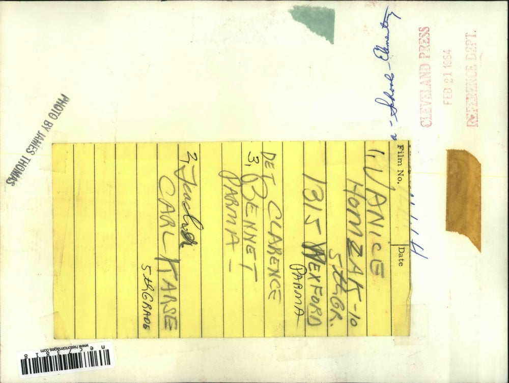 1954 Press Photo V Homzak, Det C Bennett, teacher C Karse in Parma, Ohio