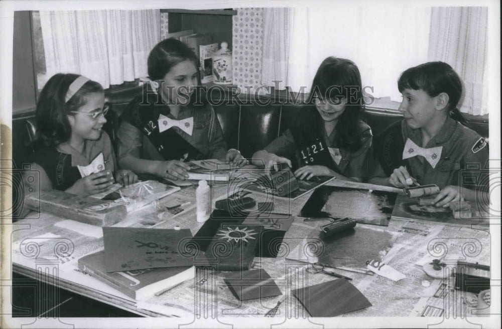 1969 Press Photo Diedre Brown, Laura Junglass, Maureen Hunt, Carolyn Brown