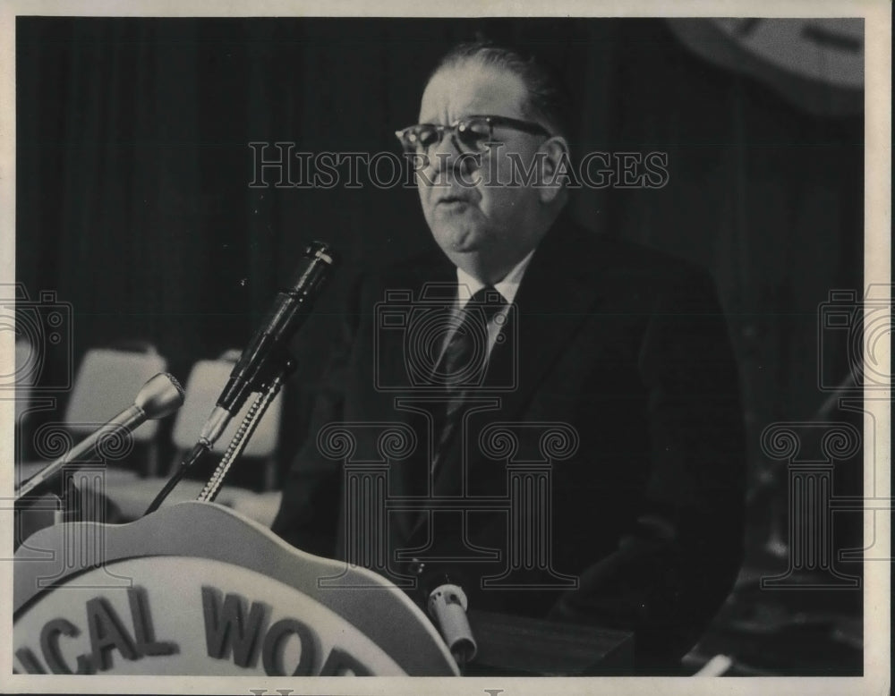 1970 Press Photo Frank Fitzsimmons, acting pres of Teamsters Union