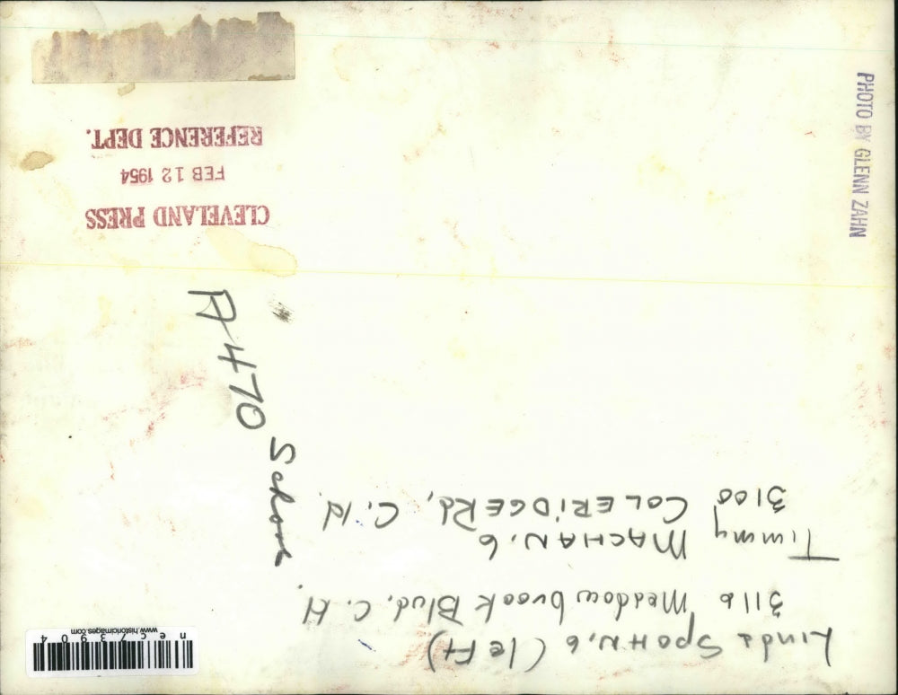 1954 Press Photo Linda Sophing & Timmy Machan