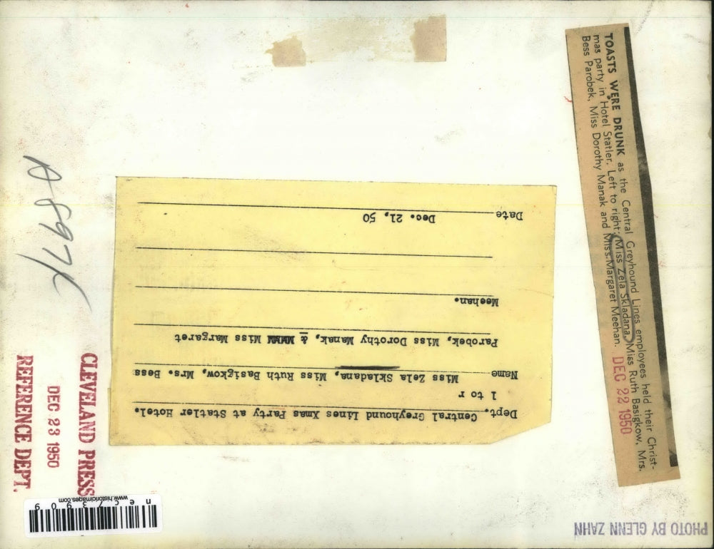 1950 Press Photo Zela Skladana, Ruth Basigkow, Mrs B Parobek, D Manak