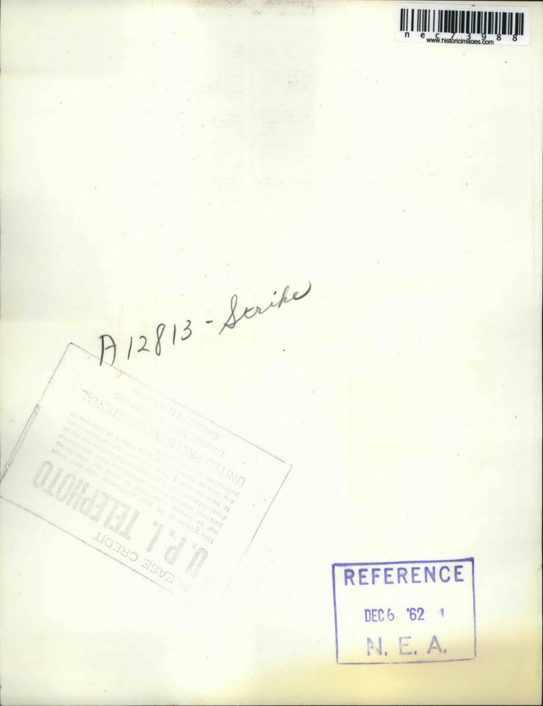 1962 Press Photo Oil Strike against Lockheed, Cape Canaveral, Florida