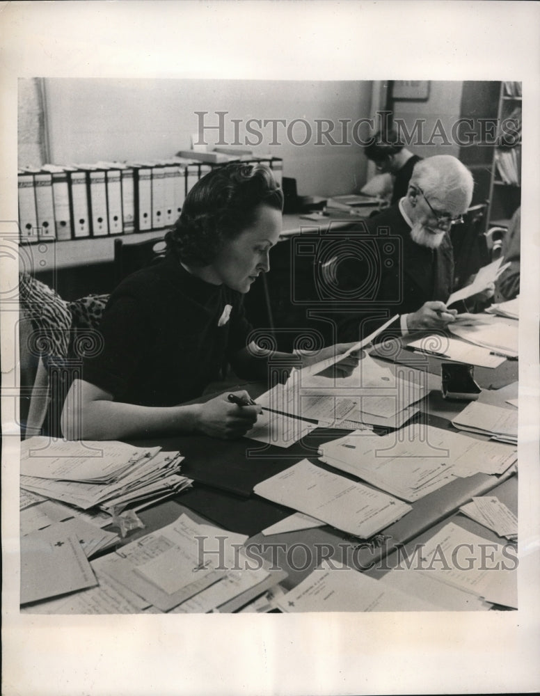 1940 Press Photo Central Agency for Prisoners of War