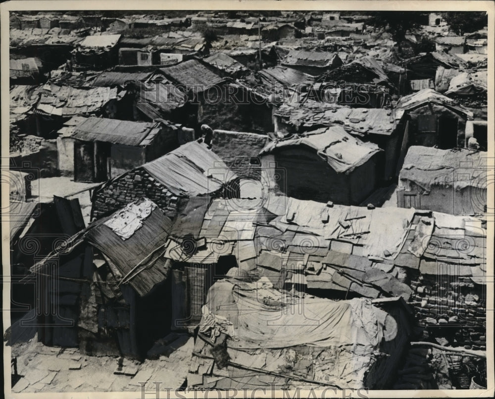1969 Press Photo Typical colony shacks at Hindu village