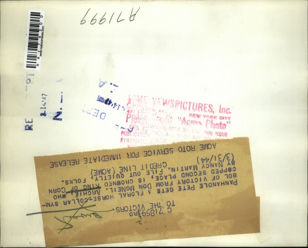 1944 Press Photo Panhandle Pere, Archie, Don McNEil, Nancy Martin, musicians