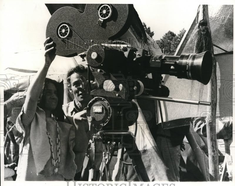 Load image into Gallery viewer, 1968 Press Photo Director Silverstein for scene in A Man Called Horse
