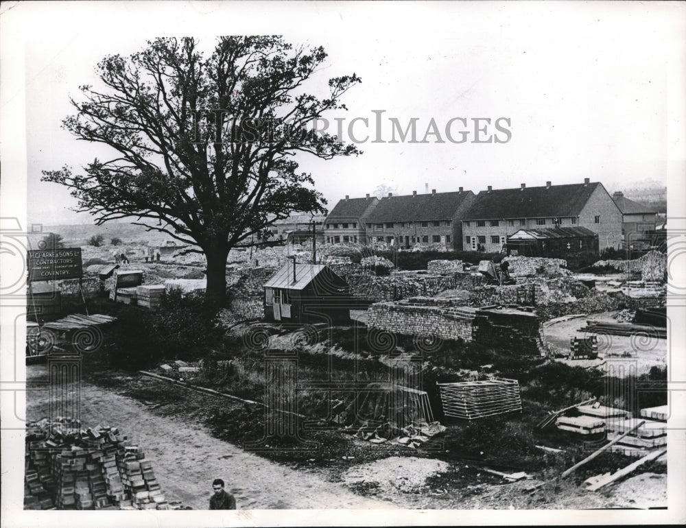 1946 Press Photo Coventry, England new homes built after the war