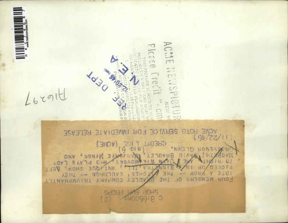 1946 Press Photo Bradley Co members in Winnetka, Ill Wilimovsky,