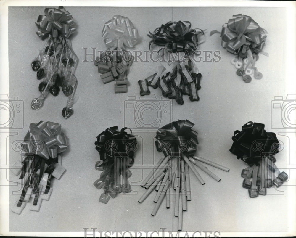 1957 Press Photo Finished Corsages with Blossoms for Birthdays