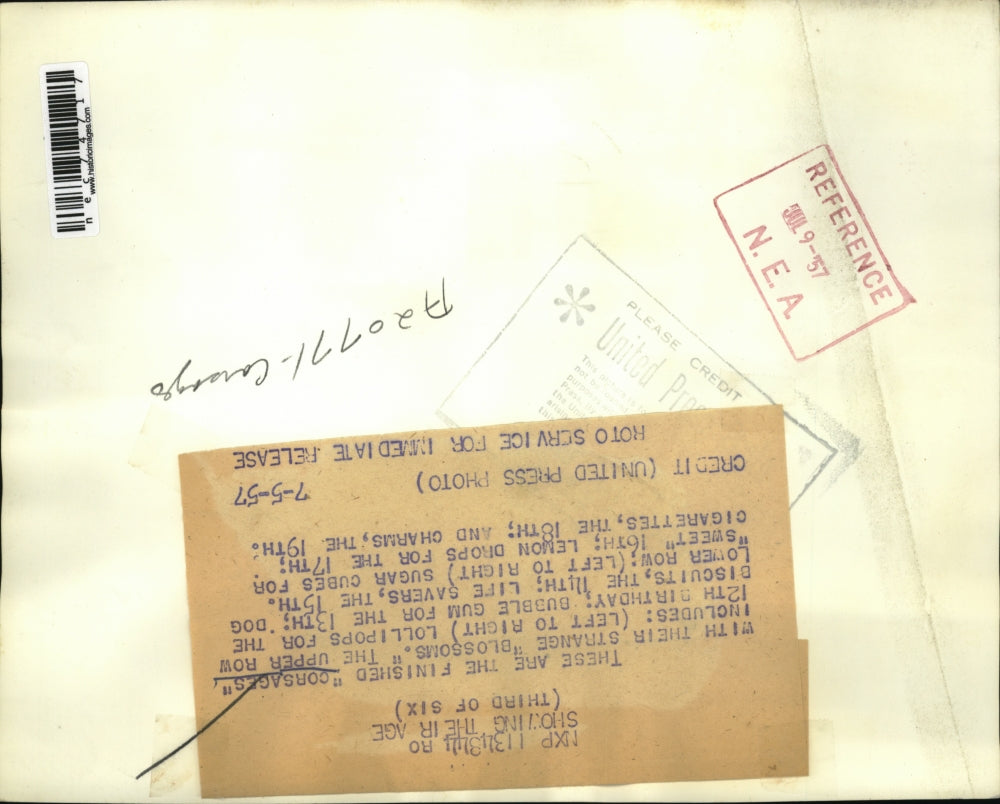 1957 Press Photo Finished Corsages with Blossoms for Birthdays