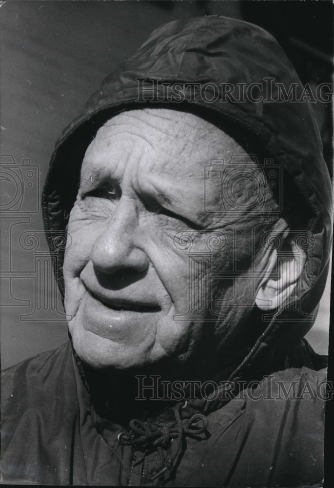 1965 Press Photo Alfred Landon at his Topeka, Kansas home ex political figure