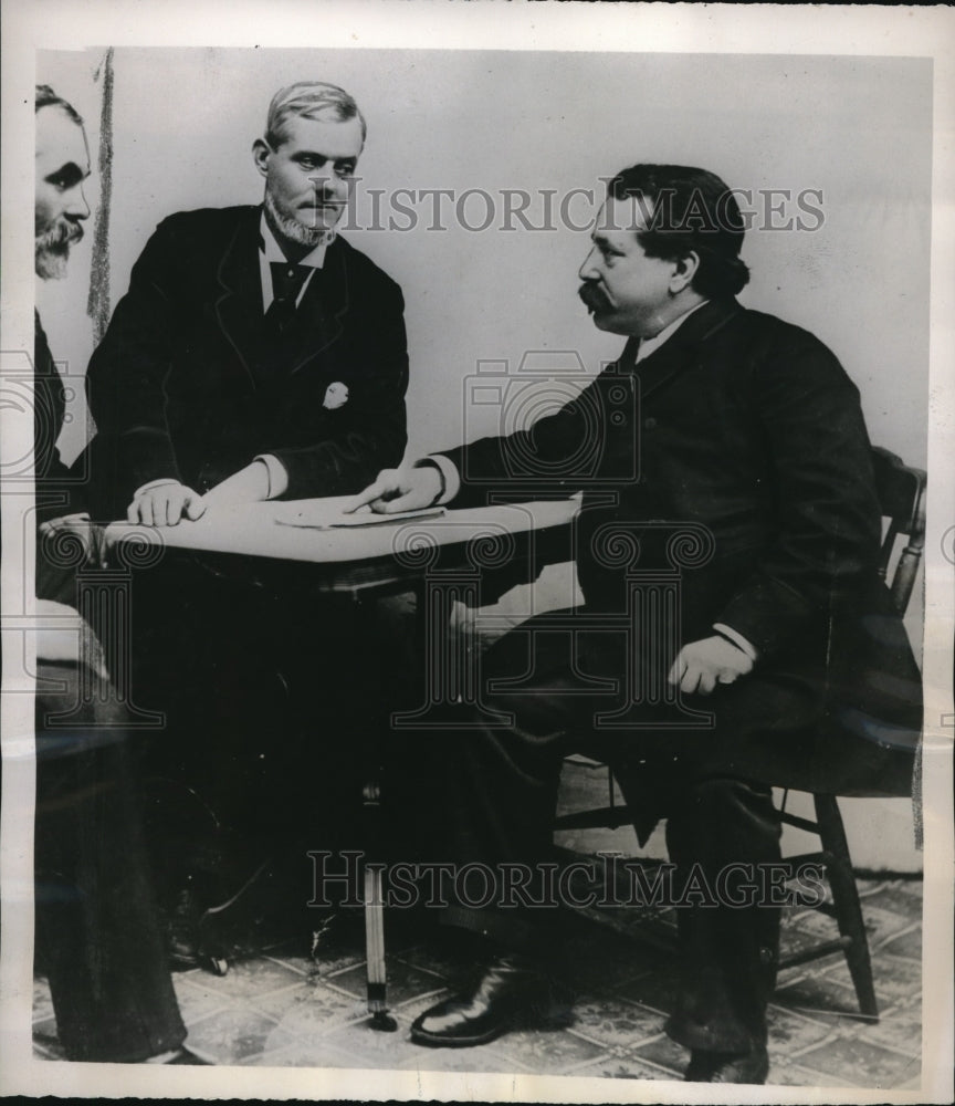1939 Press Photo Samuel Gompers & David Holmes in 1894 at Labor Convention