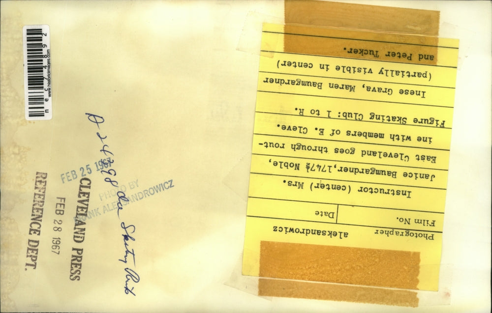 1967 Press Photo Janice & Maren Baumgardner, Inese Grava, Peter Tucker, Skating