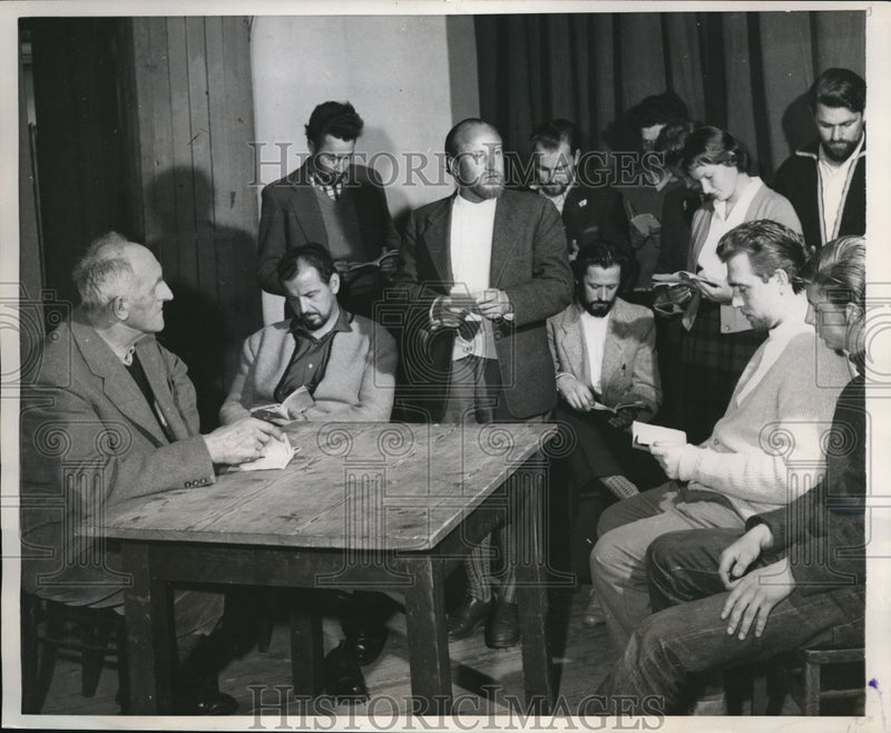 Load image into Gallery viewer, 1959 Press Photo Director Georg Johann Auditions People for Passion Play
