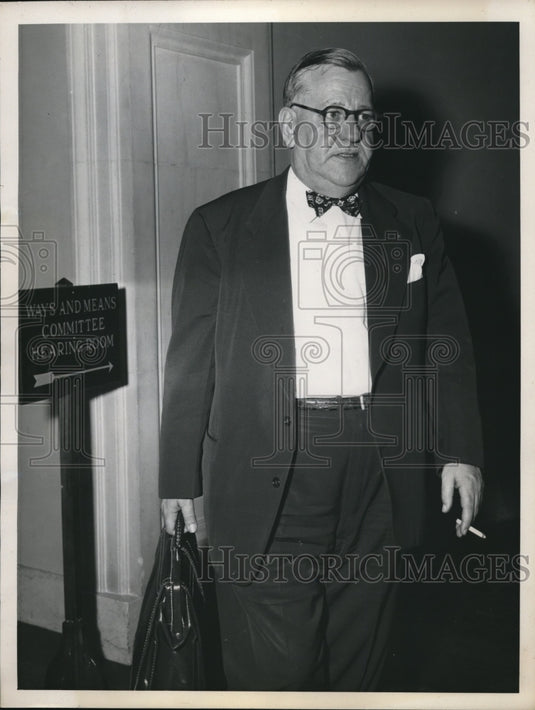 1953 Press Photo DC Joseph Sherman former newsman for tax scandal case