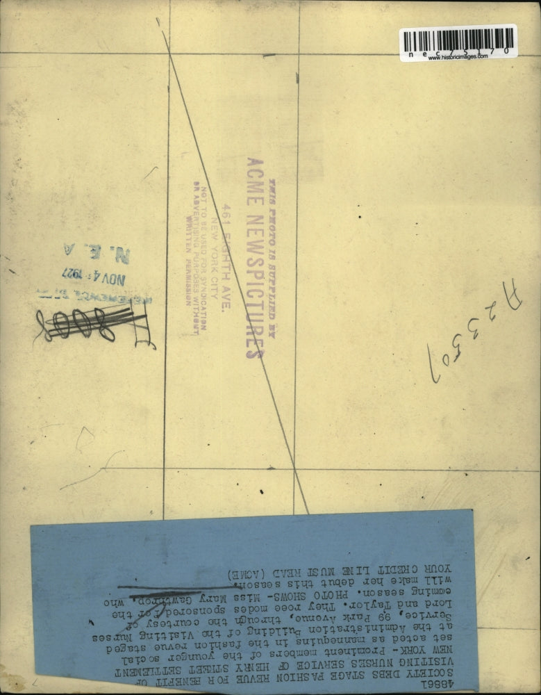 1927 Press Photo Miss Mary Gawthrop to make debut inNYC this season