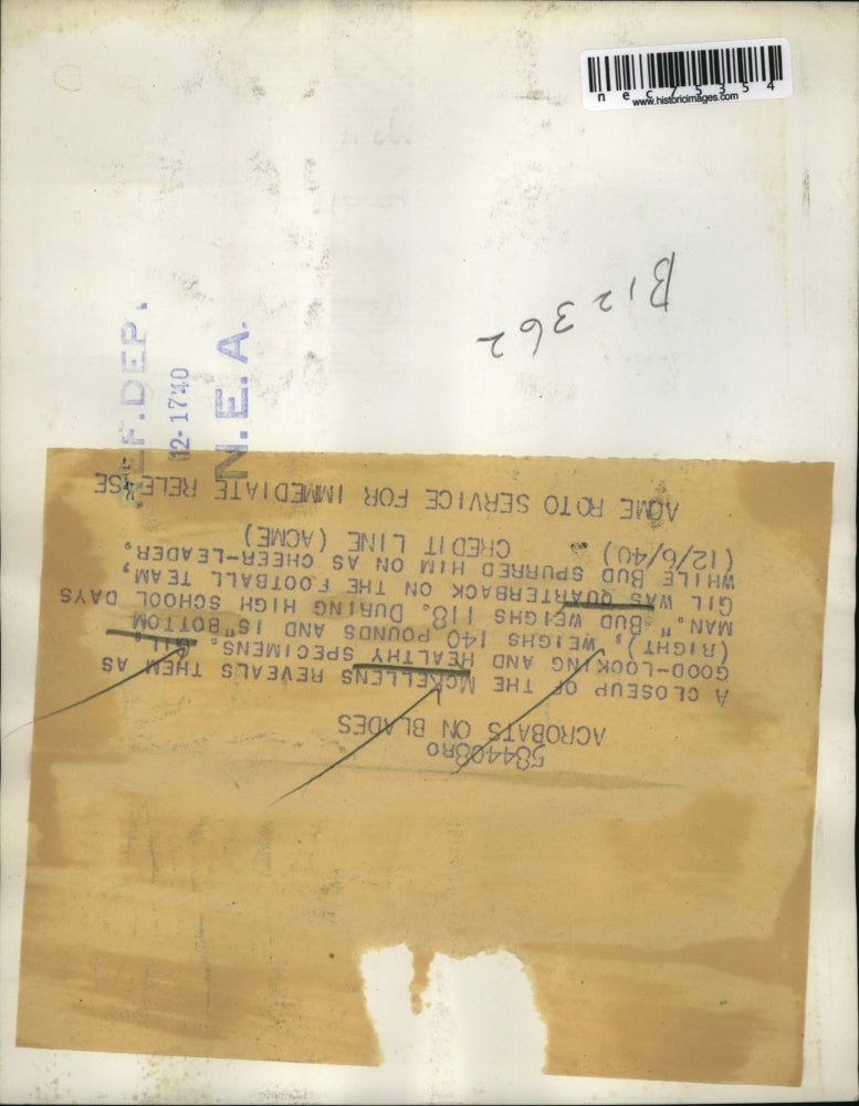 1940 Press Photo Gil and Bud McKellens