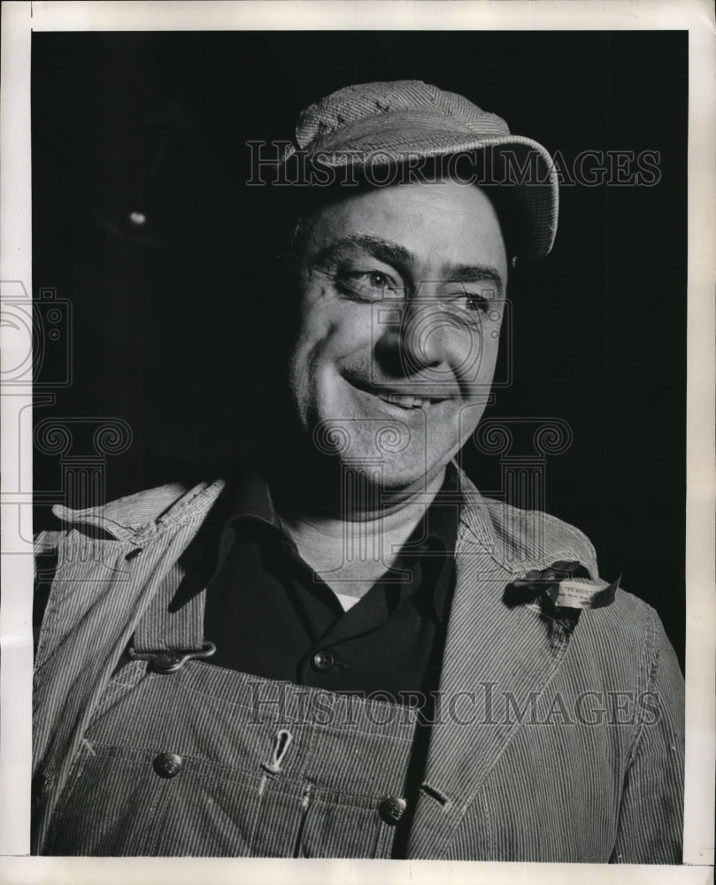 1948 Press Photo New York Subway Motorman